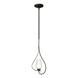 Hubbardton Forge - 183050-SKT-MULT-07-ZS0354 - One Light Mini Pendant - Flora - Dark Smoke