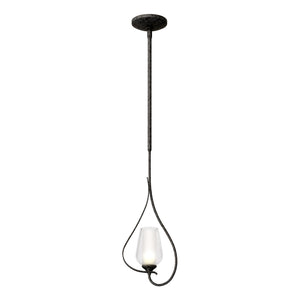 Hubbardton Forge - 183050-SKT-MULT-20-ZS0354 - One Light Mini Pendant - Flora - Natural Iron