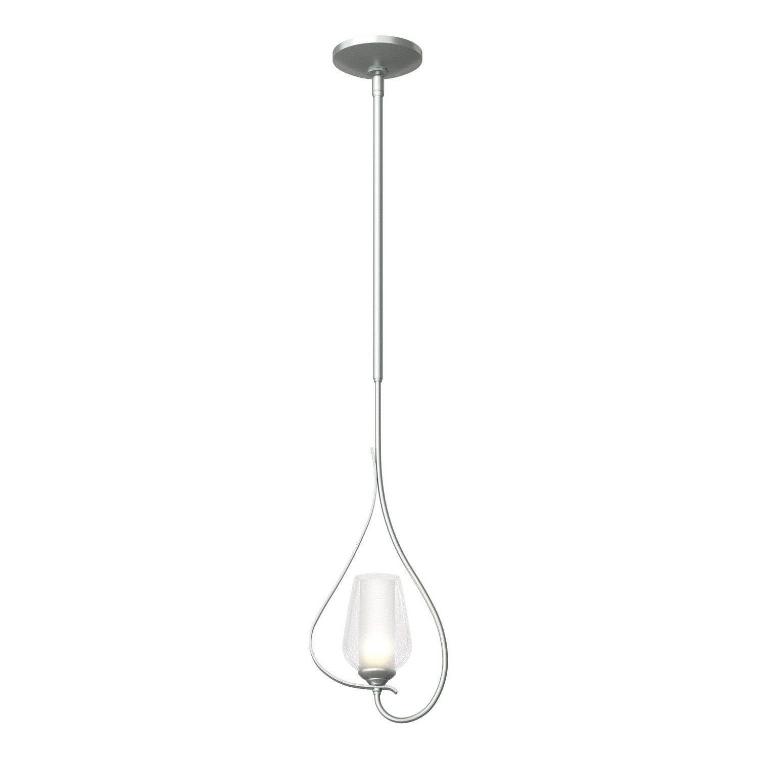 Hubbardton Forge - 183050-SKT-MULT-82-ZS0354 - Flora Up Light Mini Pendant - Flora - Vintage Platinum