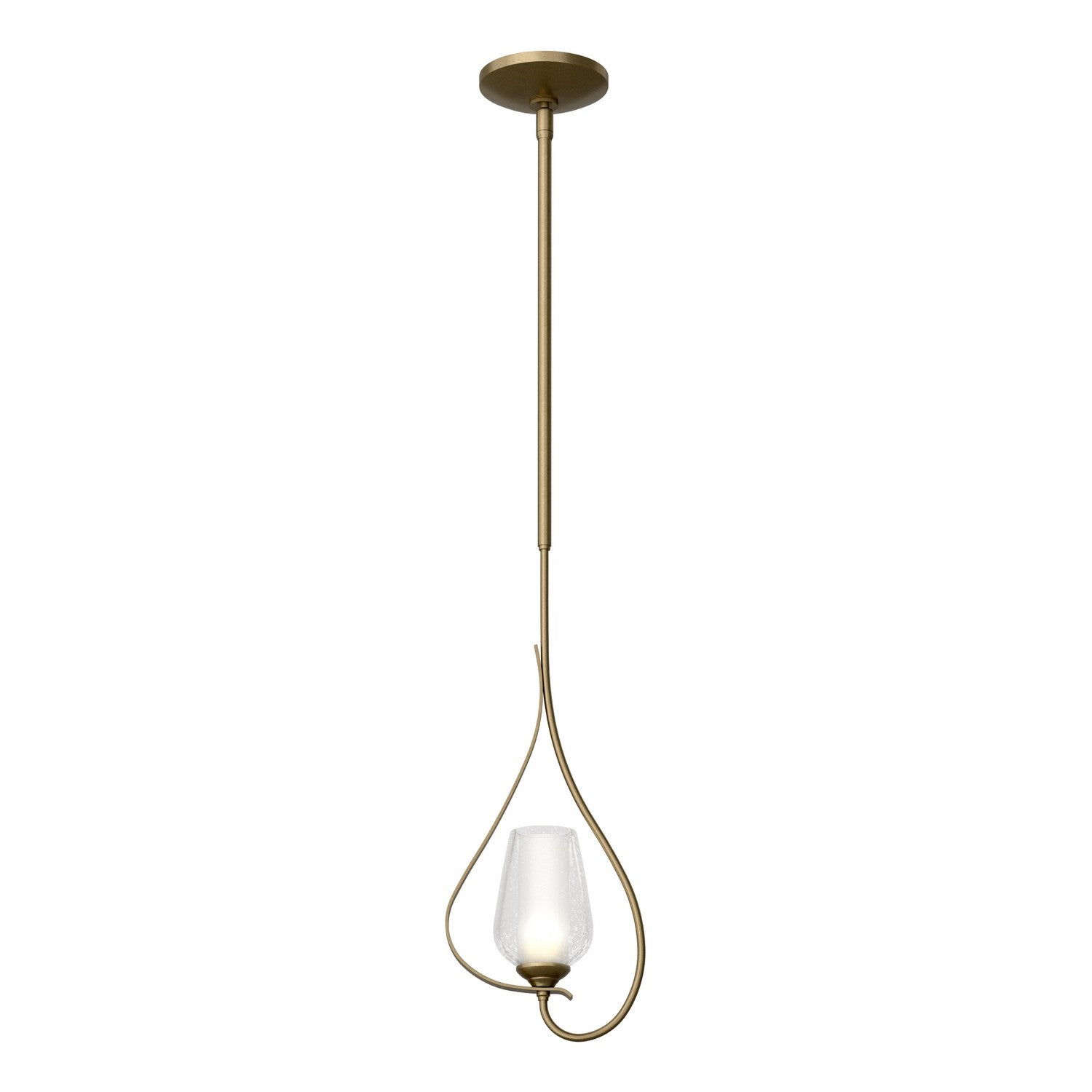 Hubbardton Forge - 183050-SKT-MULT-84-ZS0354 - Flora Up Light Mini Pendant - Flora - Soft Gold