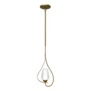 Hubbardton Forge - 183050-SKT-MULT-86-ZS0354 - One Light Mini Pendant - Flora - Modern Brass