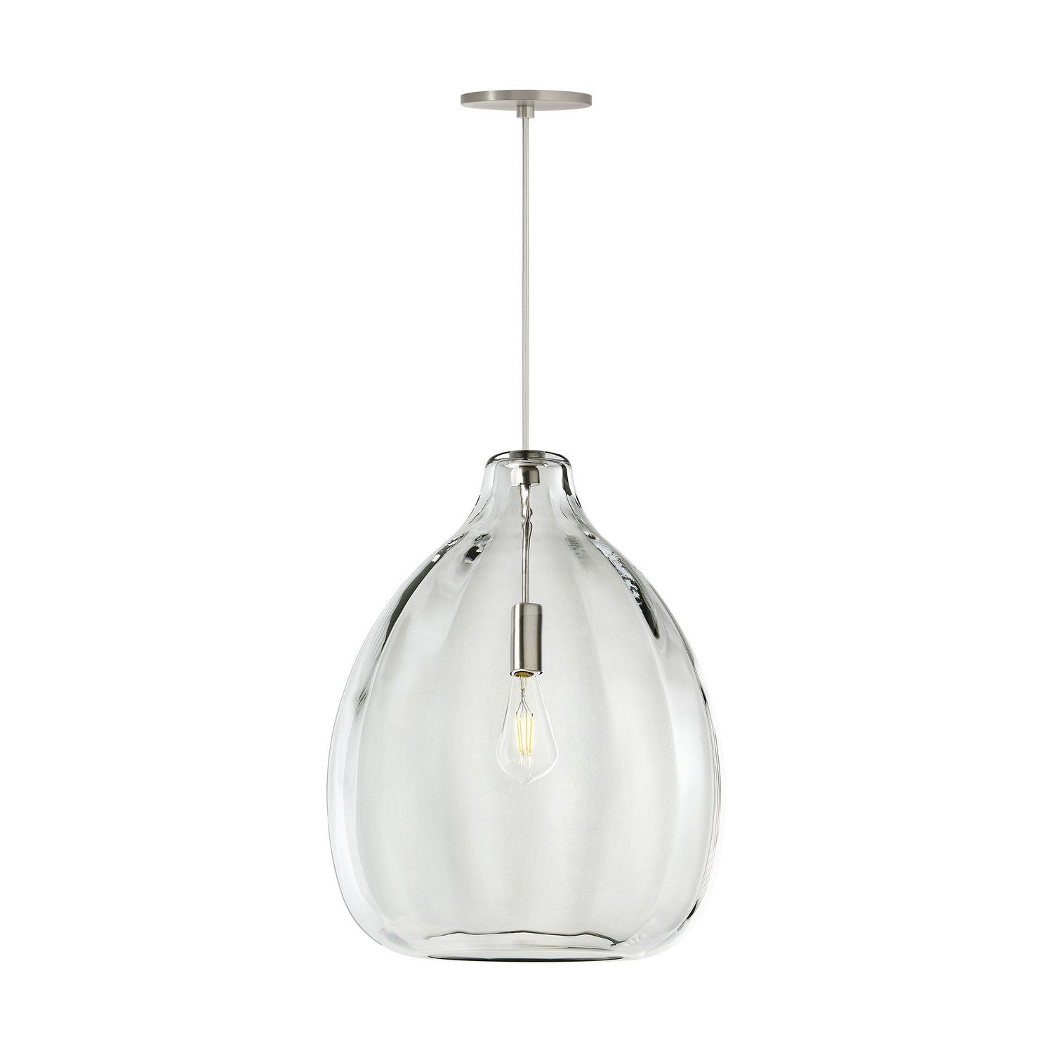 Visual Comfort Modern - 700TDHARPCS - One Light Pendant - Harper - Satin Nickel