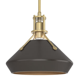 Hubbardton Forge - 184251-SKT-MULT-86-14 - One Light Mini Pendant - Henry - Modern Brass