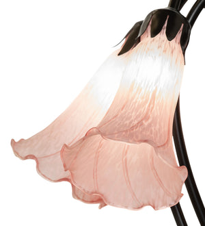 Meyda Tiffany - 262216 - Five Light Table Lamp - Pink - Mahogany Bronze