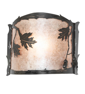 Meyda Tiffany - 266819 - One Light Wall Sconce - Oak Leaf & Acorn - Timeless Bronze