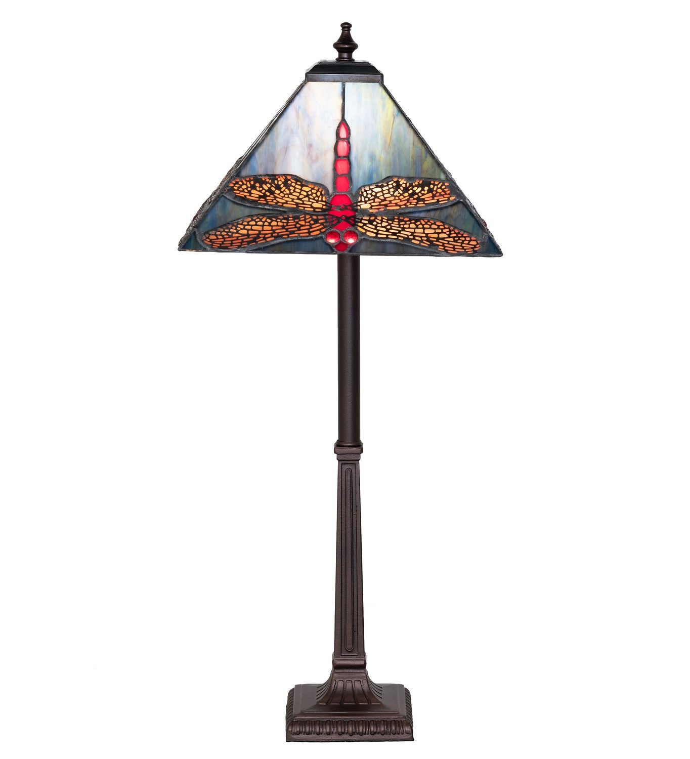 Meyda Tiffany - 267533 - One Light Buffet Lamp - Prairie Dragonfly - Mahogany Bronze