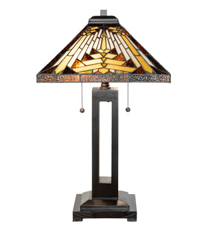 Meyda Tiffany - 268727 - Two Light Table Lamp - Nuevo Mission