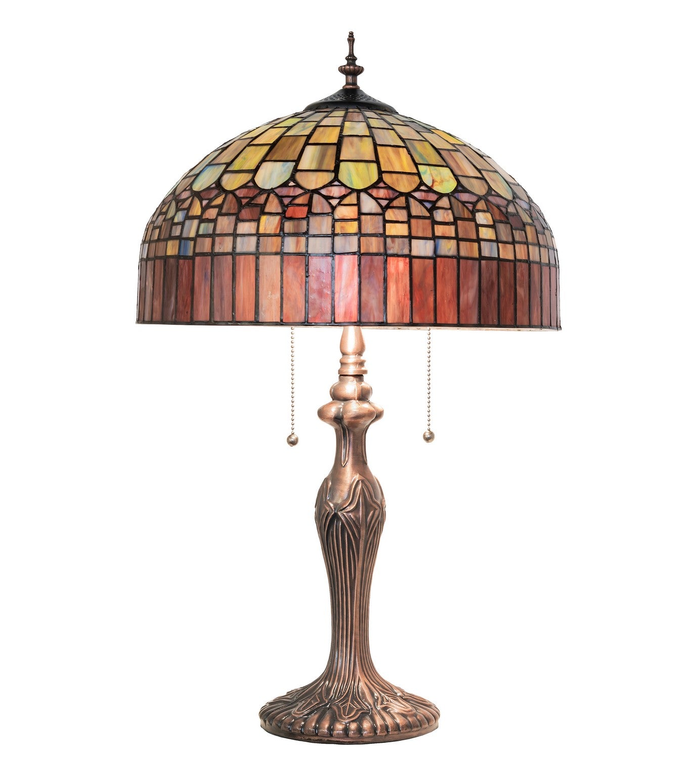 Meyda Tiffany - 268772 - Two Light Table Lamp - Tiffany Candice - Mahogany Bronze