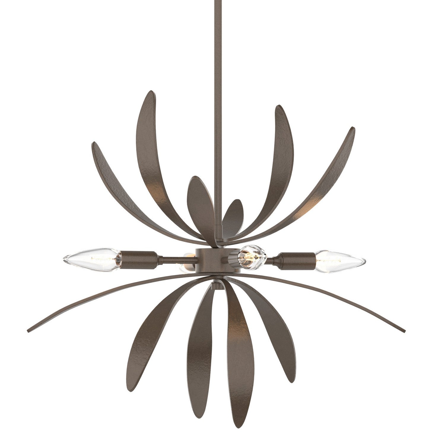 Hubbardton Forge - 184350-SKT-MULT-05 - Four Light Pendant - Dahlia - Bronze