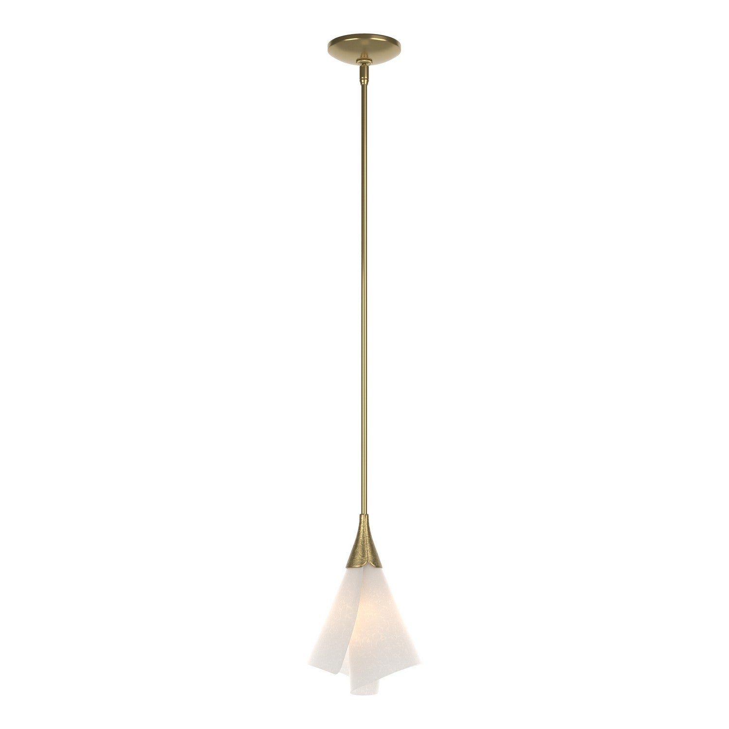 Hubbardton Forge - 184530-SKT-MULT-86-SH1987 - One Light Mini Pendant - Mobius - Modern Brass