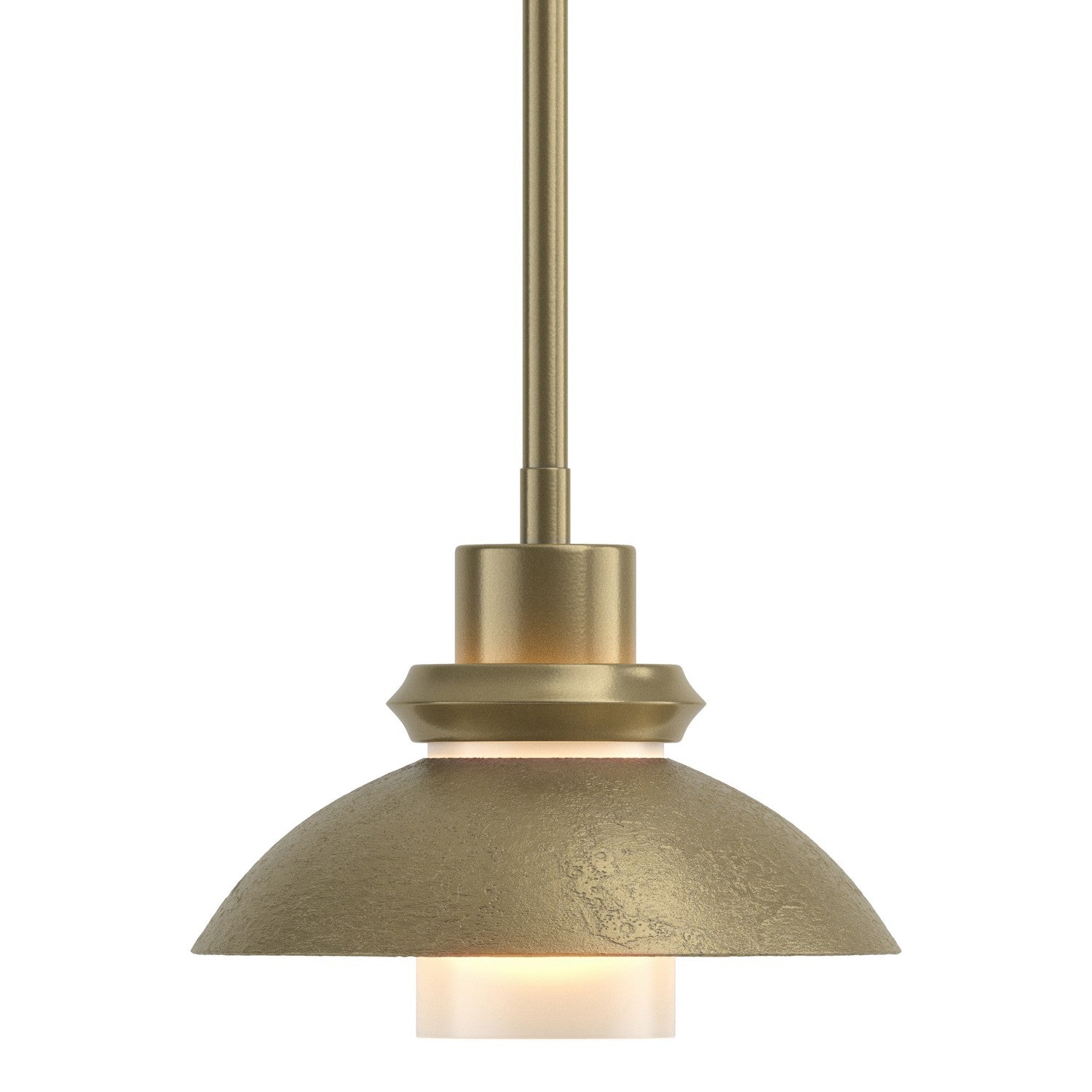 Hubbardton Forge - 184930-SKT-MULT-86 - One Light Mini Pendant - Staccato - Modern Brass