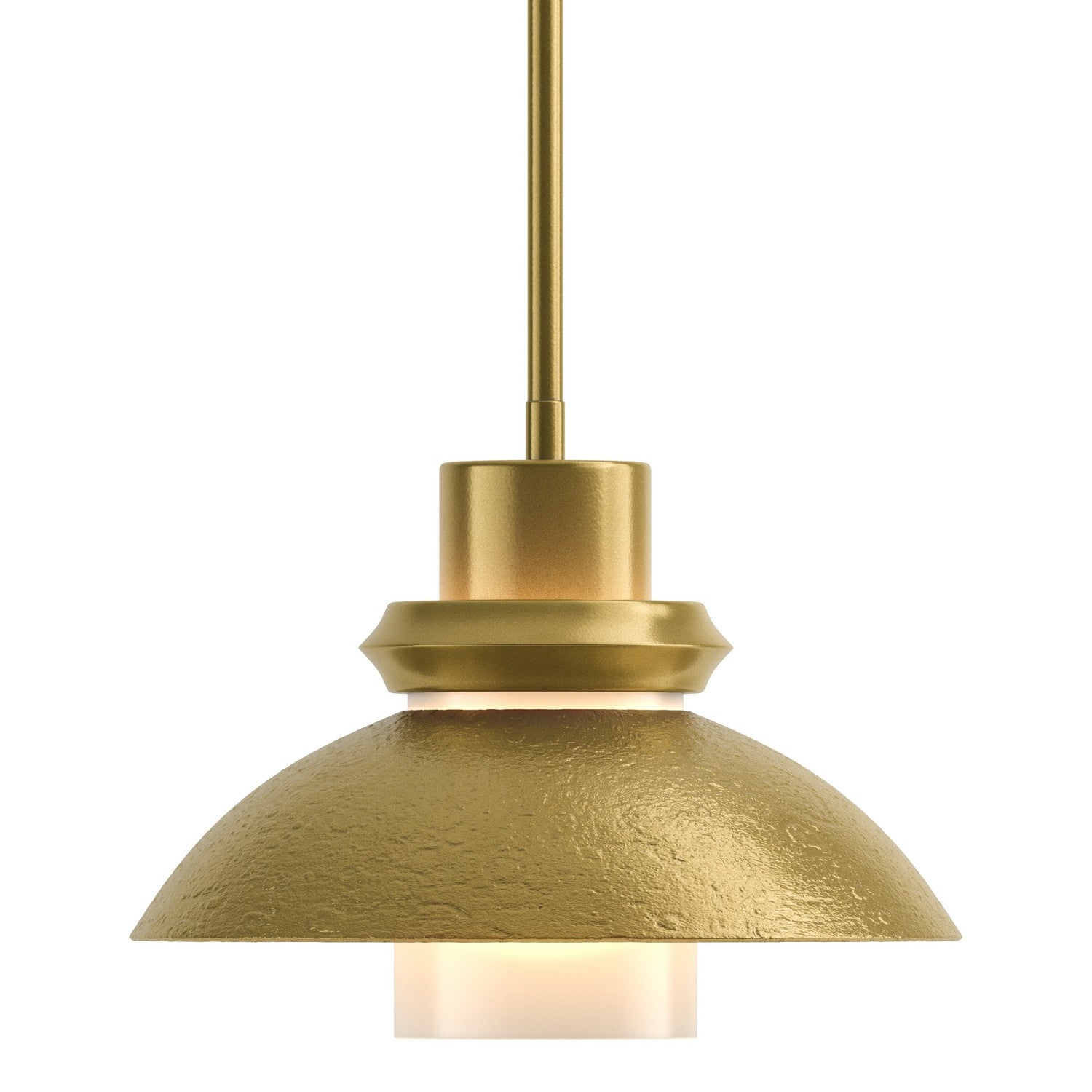 Hubbardton Forge - 184970-SKT-MULT-86 - One Light Mini Pendant - Staccato - Modern Brass