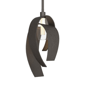 Hubbardton Forge - 186530-SKT-MULT-14-YE0377 - One Light Mini Pendant - Corona - Oil Rubbed Bronze