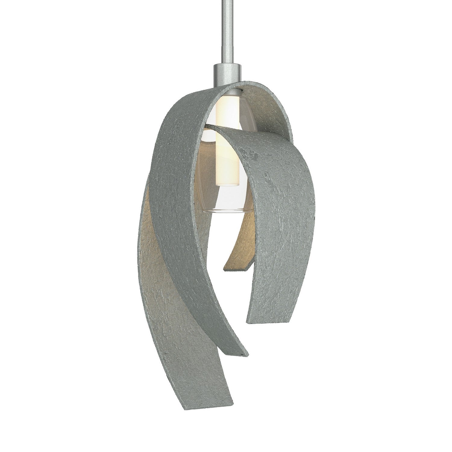 Hubbardton Forge - 186530-SKT-MULT-82-YE0377 - One Light Mini Pendant - Corona - Vintage Platinum