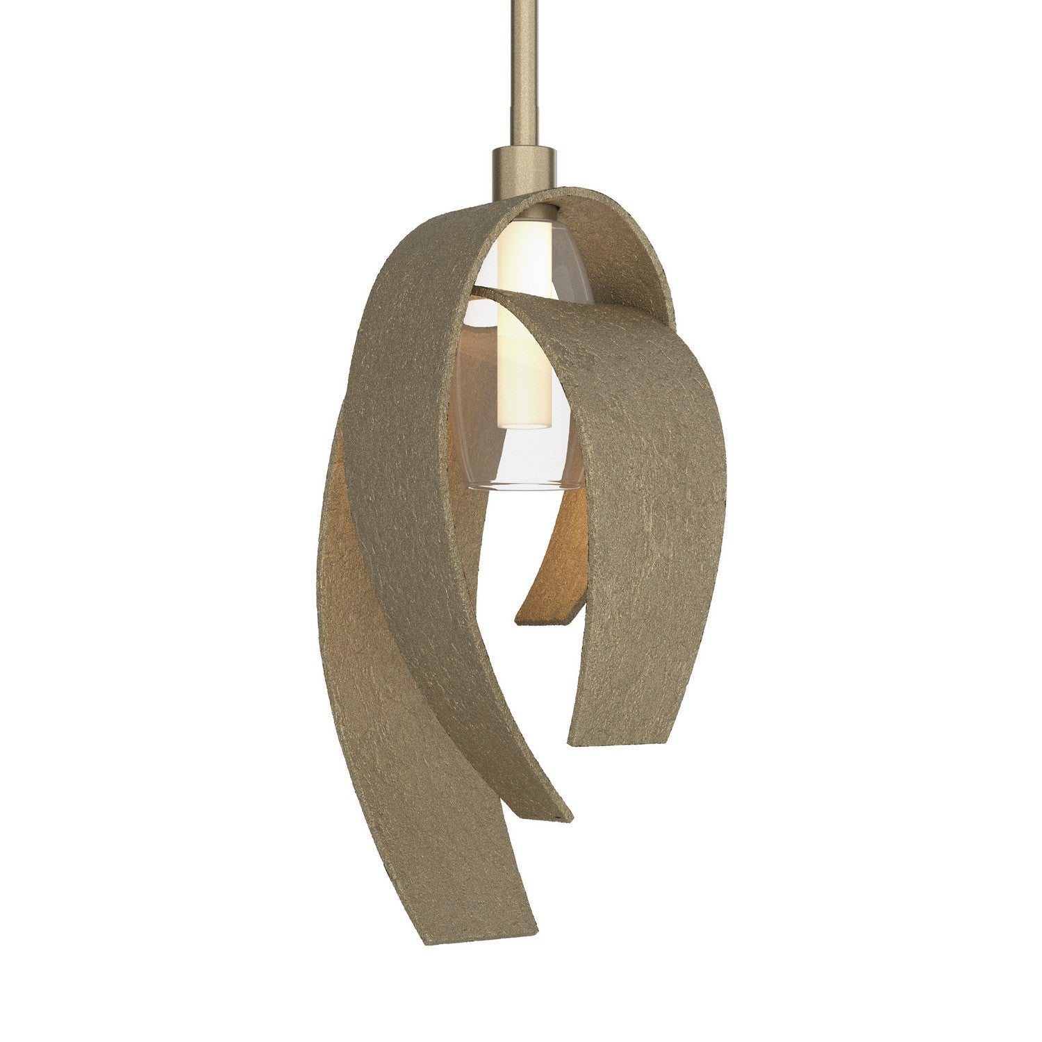 Hubbardton Forge - 186530-SKT-MULT-84-YE0377 - One Light Mini Pendant - Corona - Soft Gold