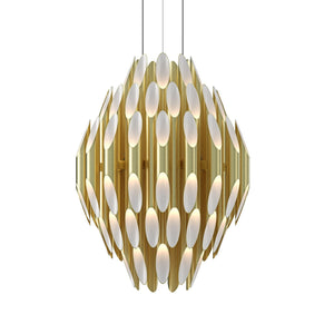 Sonneman - 2048.38 - LED Pendant - Chimes - Satin Brass