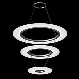 Sonneman - 2075.16 - LED Pendant - Arctic Rings - Bright Satin Aluminum