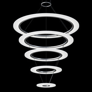 Sonneman - 2078.16 - LED Pendant - Arctic Rings - Bright Satin Aluminum