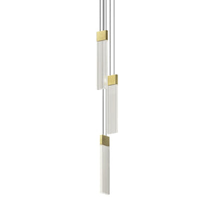 Sonneman - 3093.14 - LED Pendant - V Panels - Brass