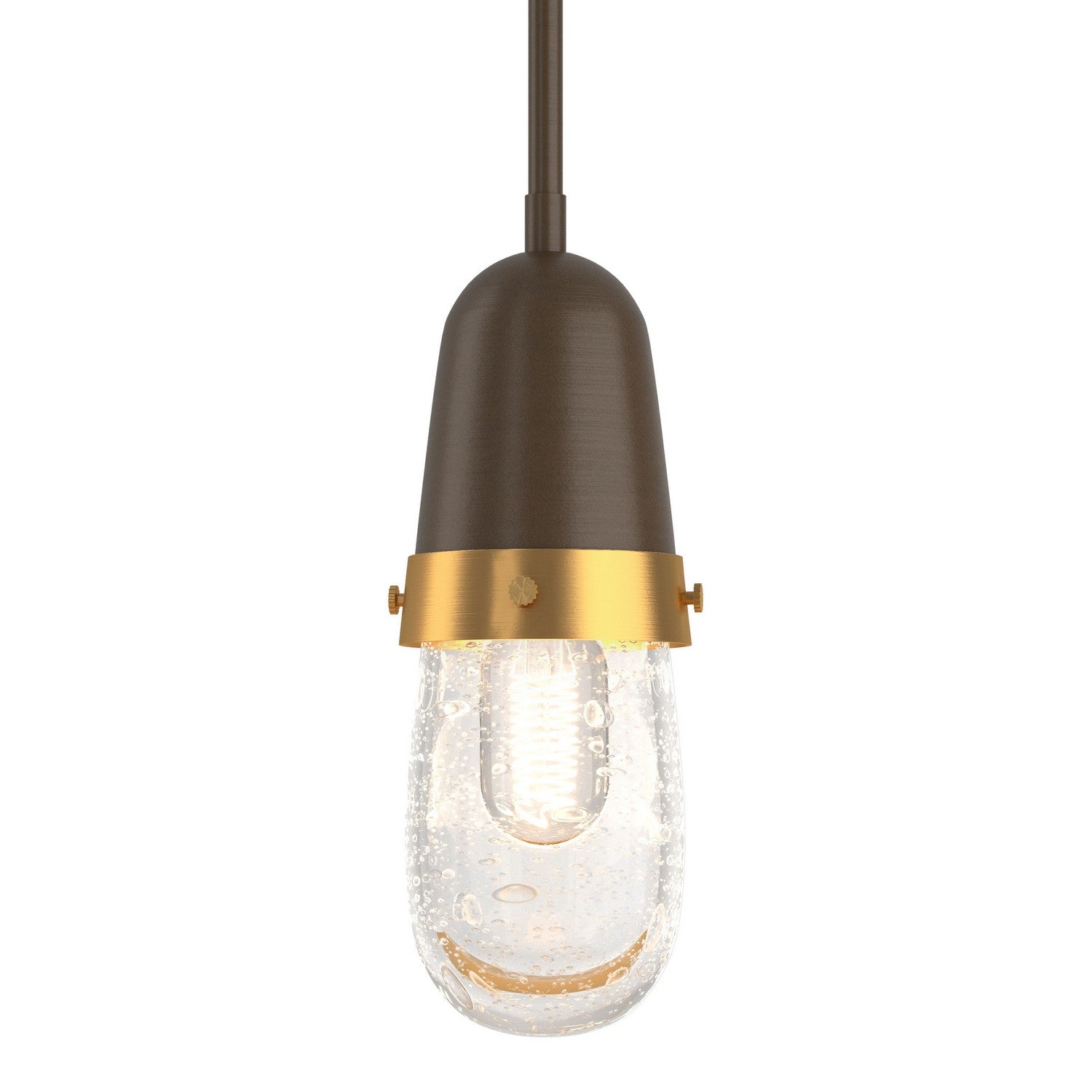 Hubbardton Forge - 187000-SKT-MULT-05-BR-YG0512 - One Light Mini Pendant - Fizz - Bronze