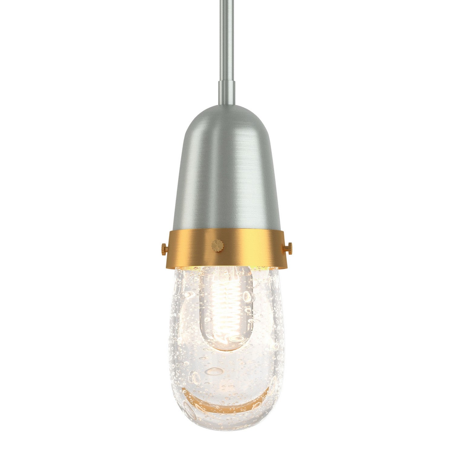 Hubbardton Forge - 187000-SKT-MULT-82-BR-YG0512 - One Light Mini Pendant - Fizz - Vintage Platinum