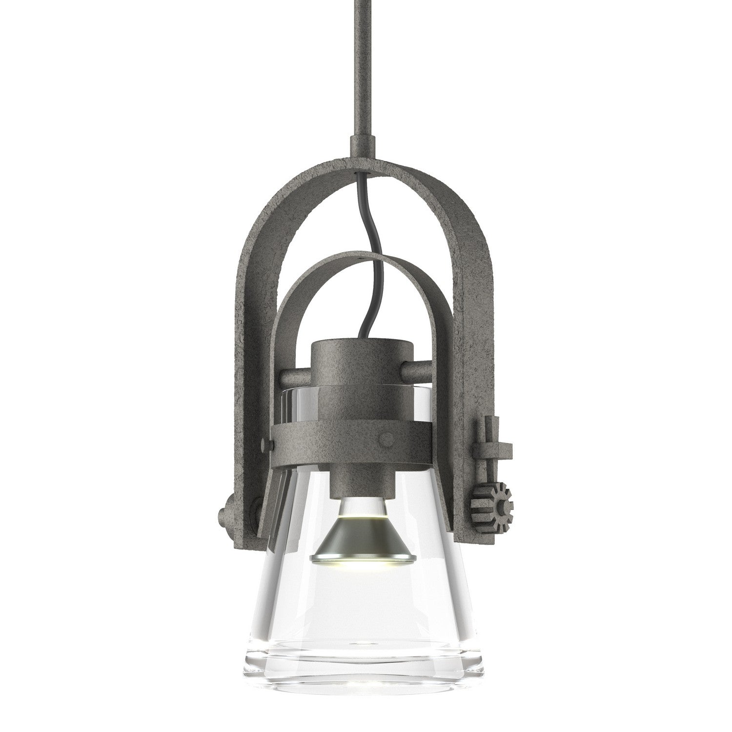 Hubbardton Forge - 187200-SKT-MULT-20-ZM0467 - One Light Mini Pendant - Erlenmeyer - Natural Iron