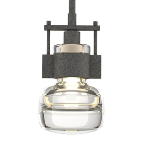 Hubbardton Forge - 187300-SKT-MULT-20-ZM0435 - One Light Mini Pendant - Cuff - Natural Iron