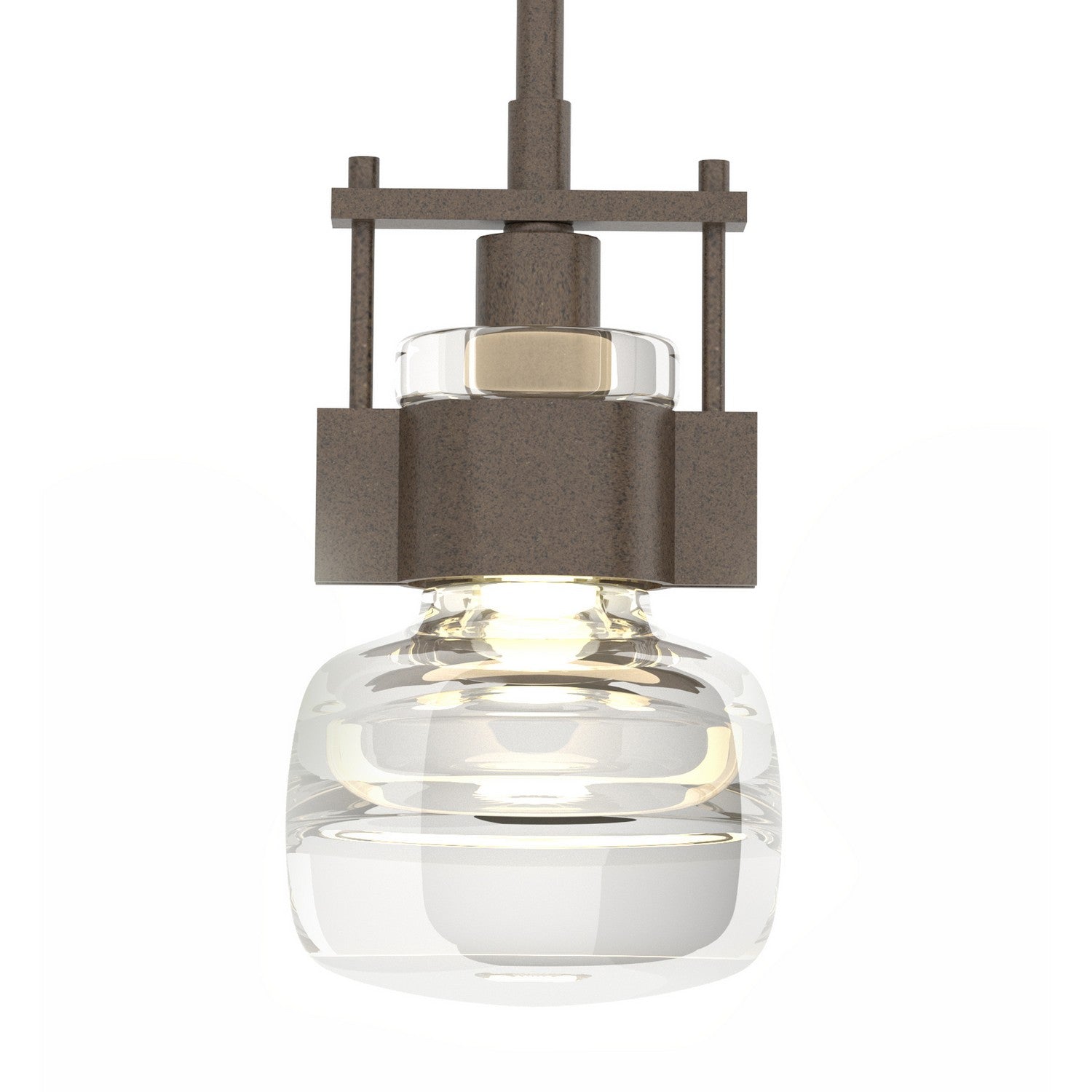 Hubbardton Forge - 187340-SKT-MULT-05-ZM0447 - One Light Mini Pendant - Cuff - Bronze