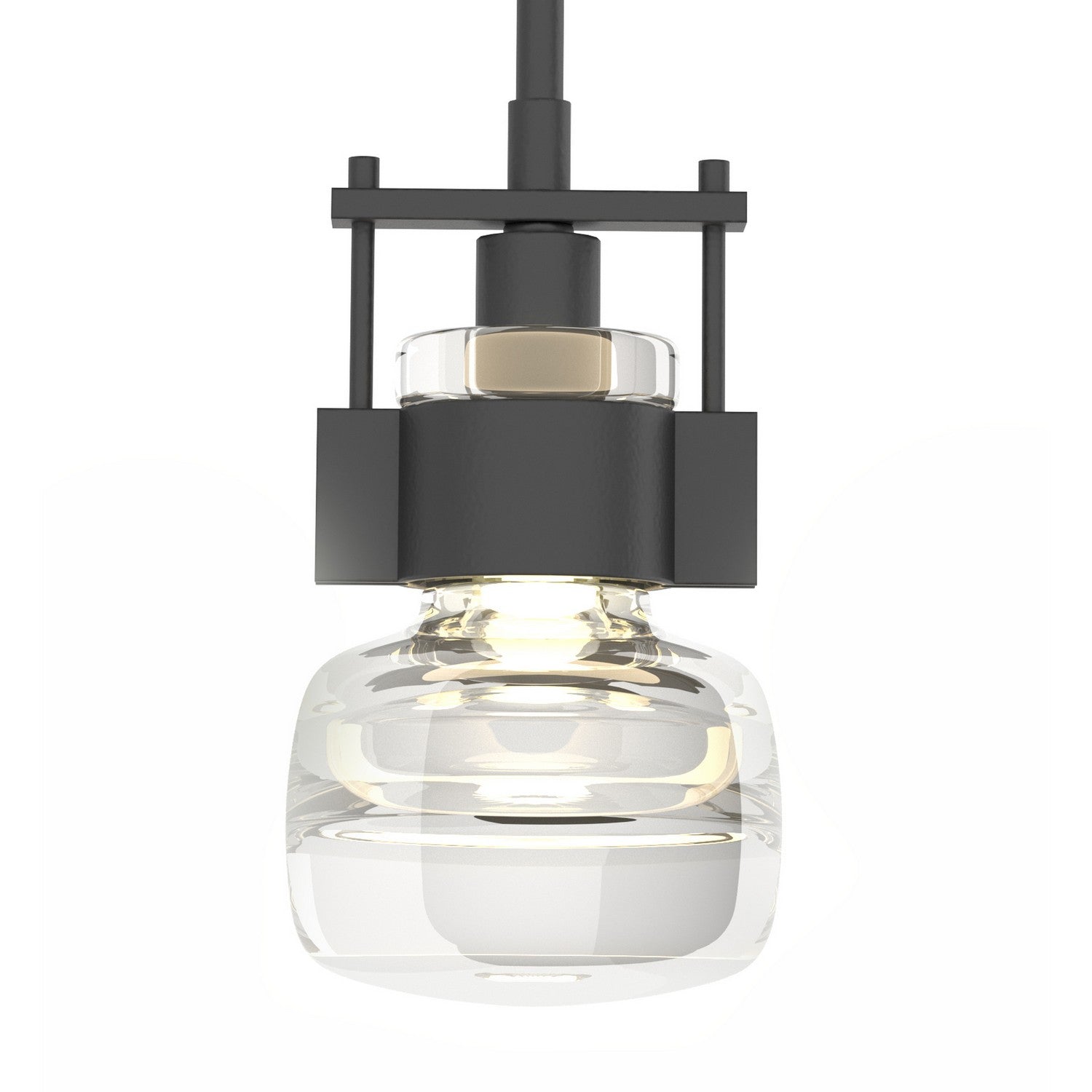 Hubbardton Forge - 187340-SKT-MULT-10-ZM0447 - One Light Mini Pendant - Cuff - Black