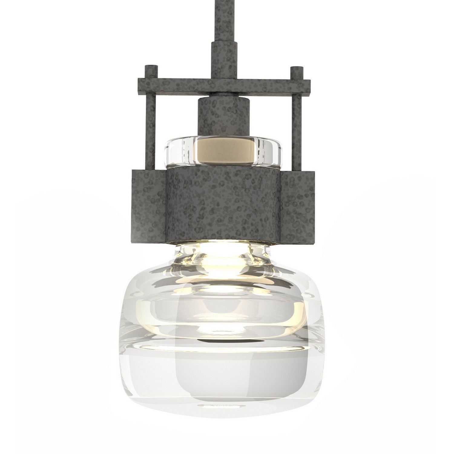 Hubbardton Forge - 187340-SKT-MULT-20-ZM0447 - One Light Mini Pendant - Cuff - Natural Iron