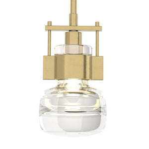 Hubbardton Forge - 187340-SKT-MULT-86-ZM0447 - One Light Mini Pendant - Cuff - Modern Brass