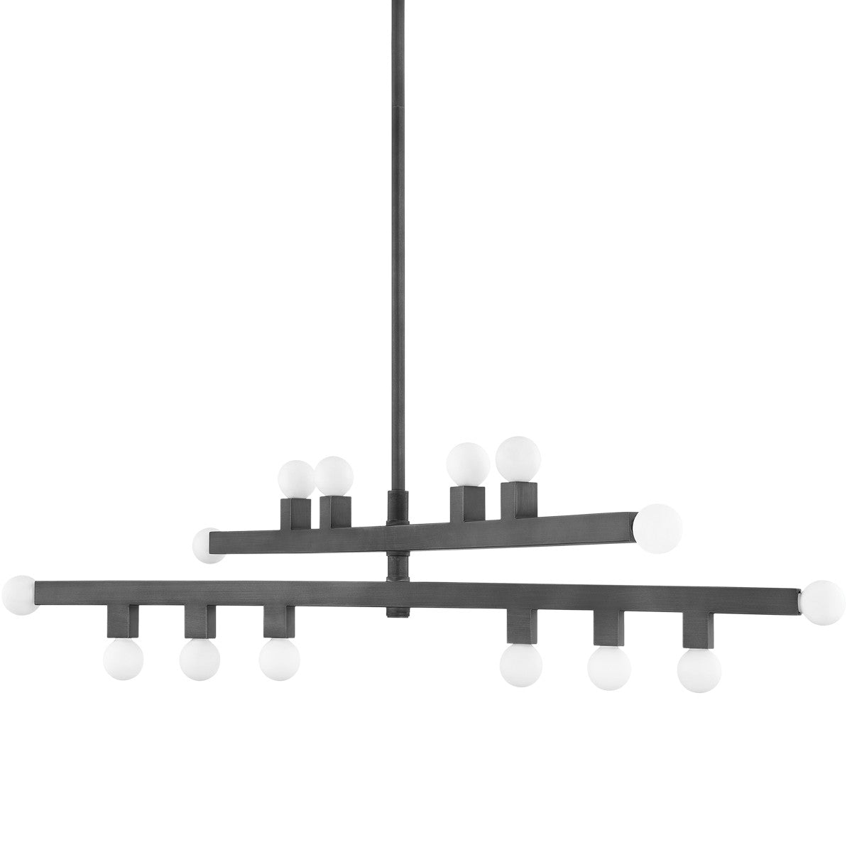 Mitzi - H823914-GRA - 14 Light Chandelier - Sutter - Graphite