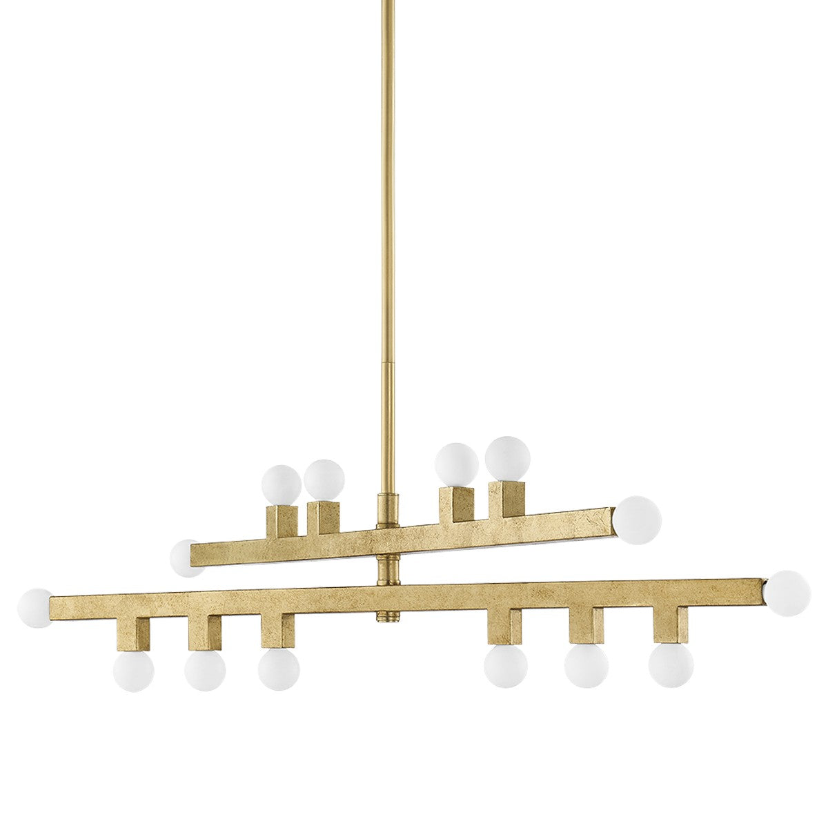 Mitzi - H823914-VGL - 14 Light Chandelier - Sutter - Vintage Gold Leaf