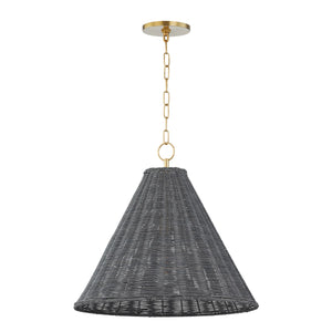 Mitzi - H825701-AGB - One Light Pendant - Destiny - Aged Brass