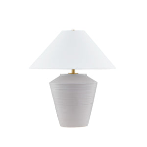 Mitzi - HL827201-AGB/CWT - One Light Table Lamp - Rachie - Aged Brass/ Ceramic Whitewash Terracotta