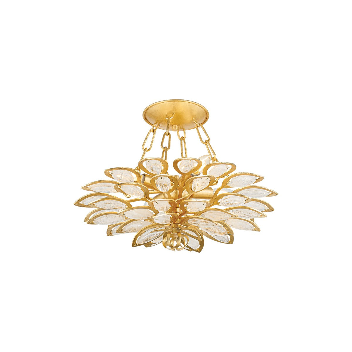 Corbett Lighting - 363-18-GL - Four Light Semi Flush Mount - Vittoria - Gold Leaf