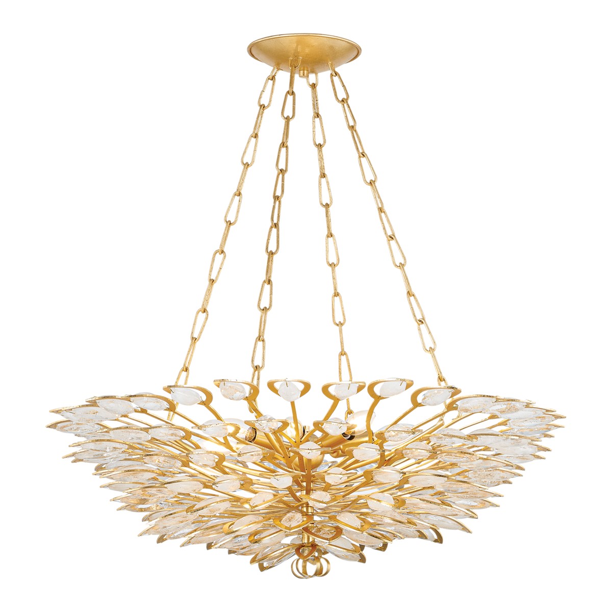 Corbett Lighting - 363-32-GL - Eight Light Chandelier - Vittoria - Gold Leaf