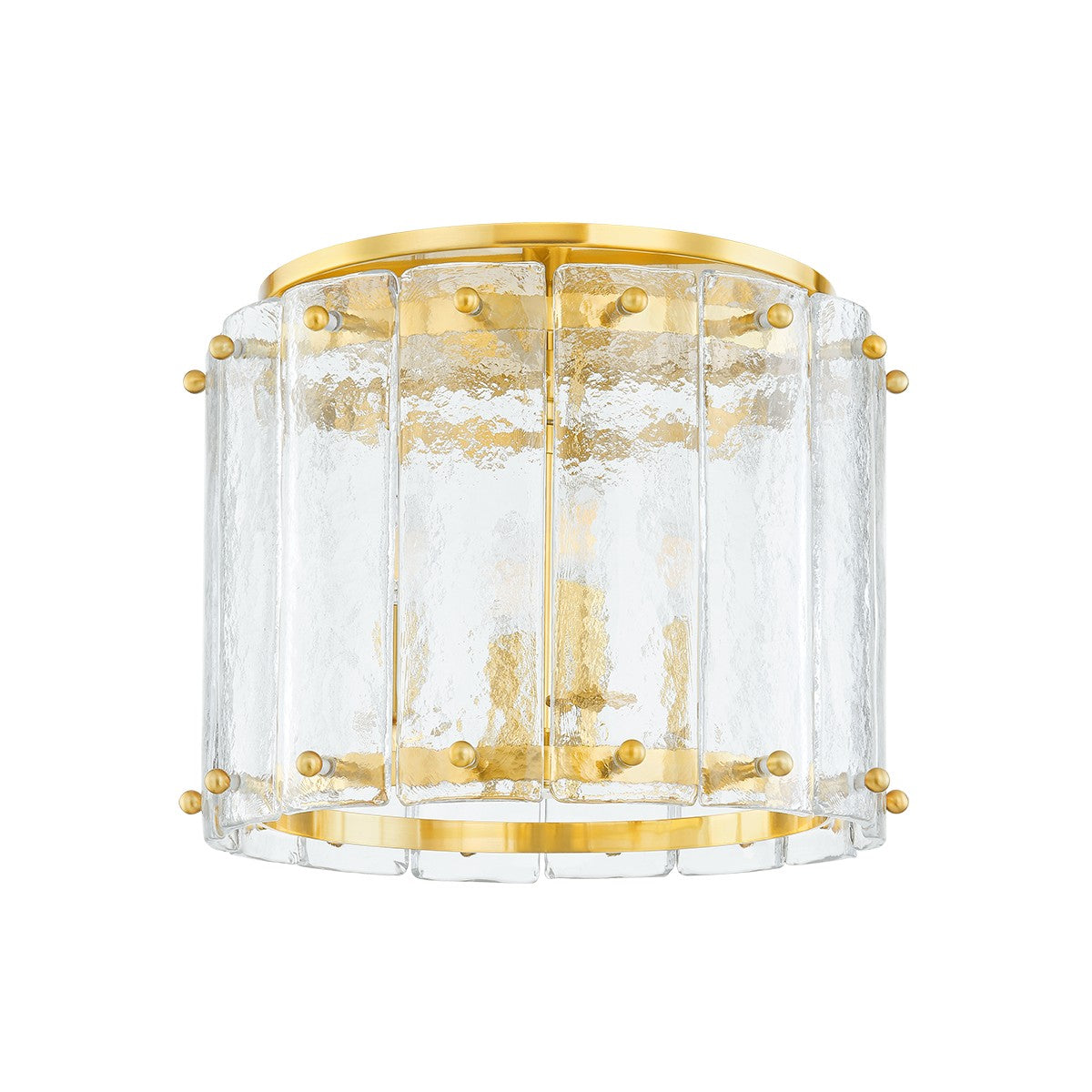 Corbett Lighting - 375-17-VPB - Four Light Flush Mount - Rio - Vintage Polished Brass