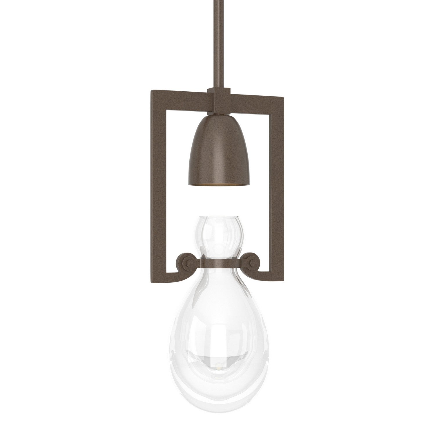 Hubbardton Forge - 187520-SKT-MULT-05-ZM0572 - One Light Mini Pendant - Apothecary - Bronze