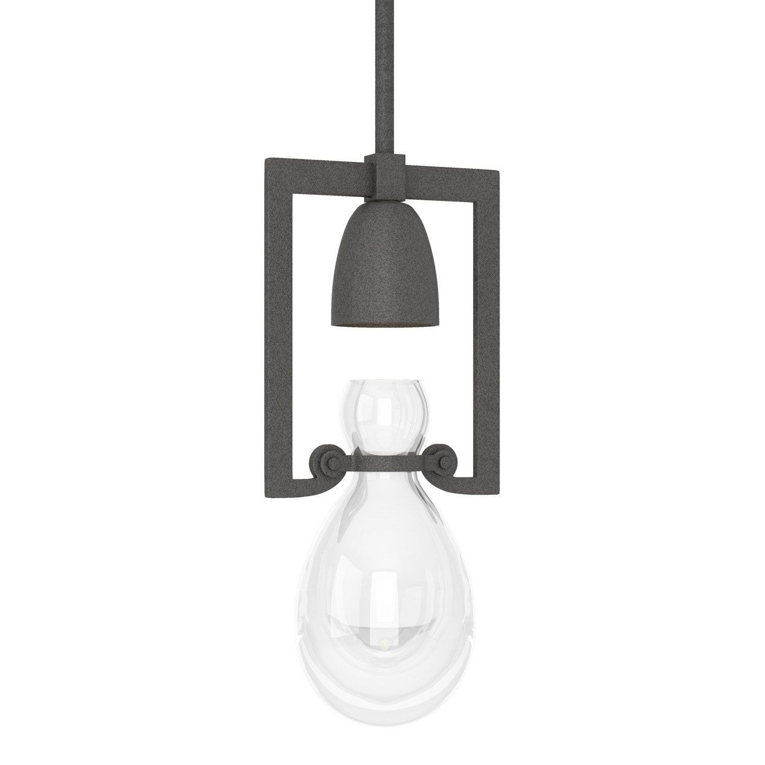 Hubbardton Forge - 187520-SKT-MULT-20-ZM0572 - One Light Mini Pendant - Apothecary - Natural Iron