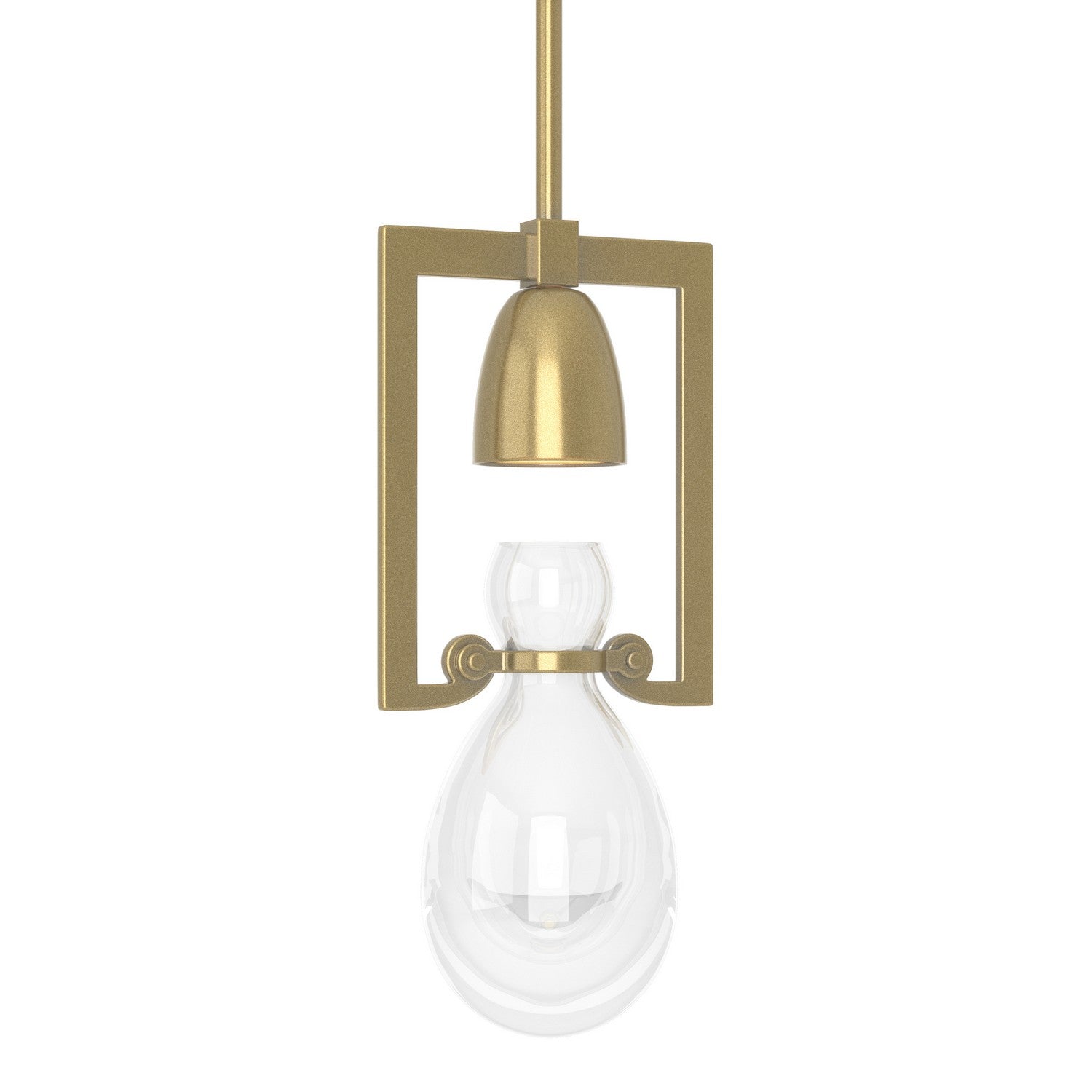 Hubbardton Forge - 187520-SKT-MULT-86-ZM0572 - One Light Mini Pendant - Apothecary - Modern Brass