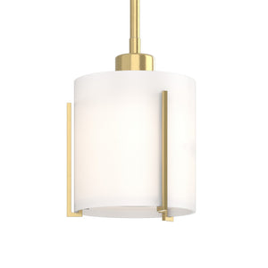 Hubbardton Forge - 187650-SKT-MULT-86-GG0140 - One Light Mini Pendant - Exos Glass - Modern Brass