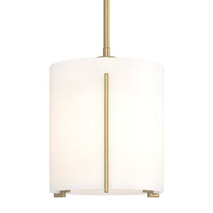 Hubbardton Forge - 187660-SKT-MULT-86-GG0137 - One Light Mini Pendant - Exos Glass - Modern Brass