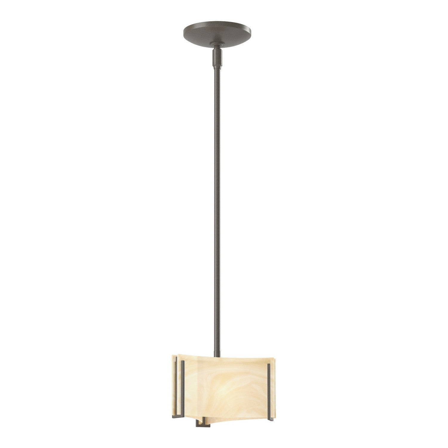 Hubbardton Forge - 188100-SKT-MULT-07-AA0156 - Exos Delta Mini Pendant - Exos Glass - Dark Smoke