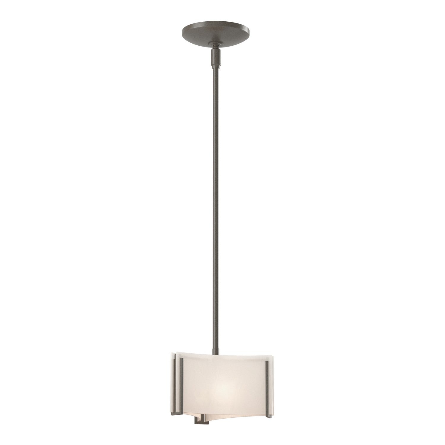 Hubbardton Forge - 188100-SKT-MULT-07-BB0156 - Exos Delta Mini Pendant - Exos Glass - Dark Smoke