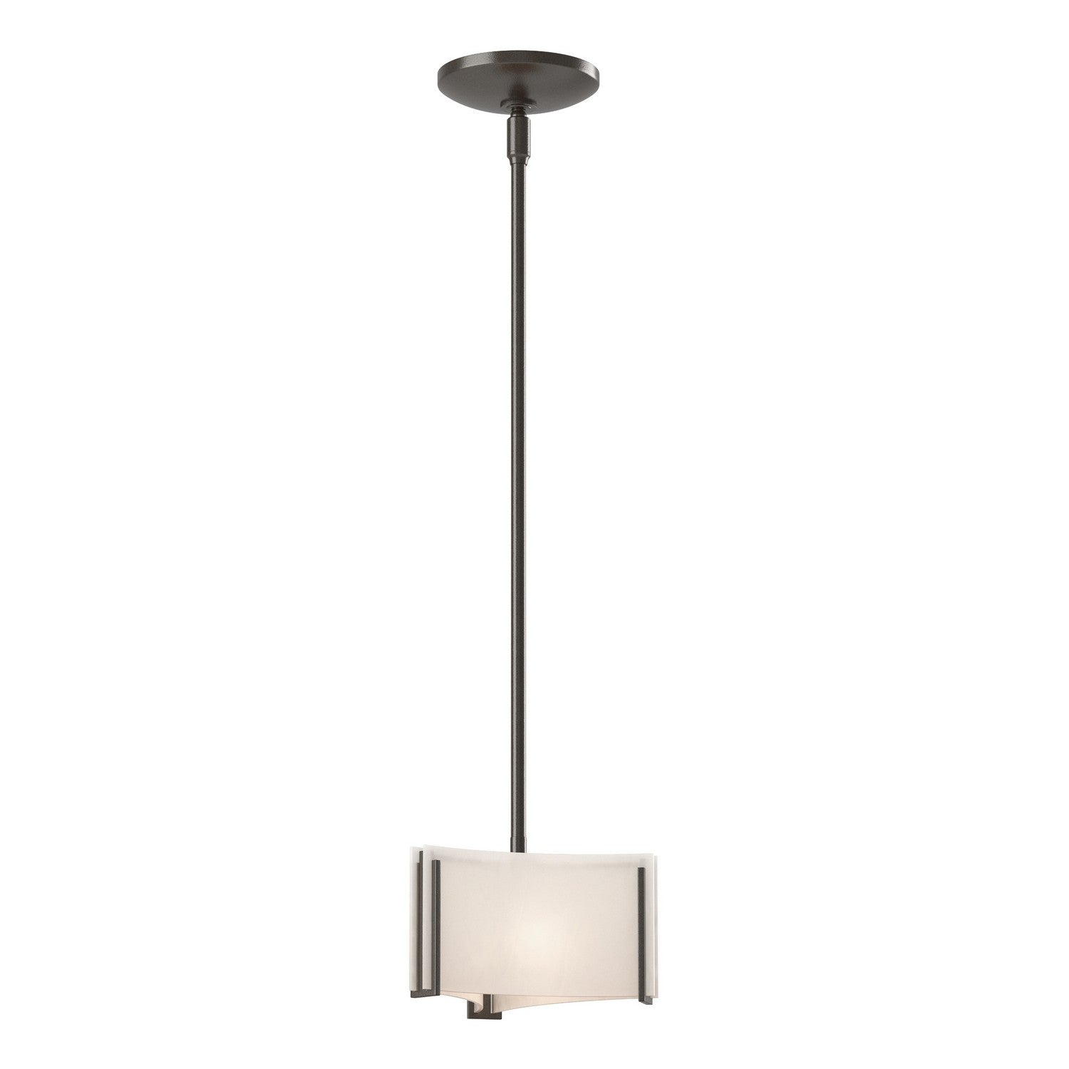Hubbardton Forge - 188100-SKT-MULT-14-BB0156 - Exos Delta Mini Pendant - Exos Glass - Oil Rubbed Bronze