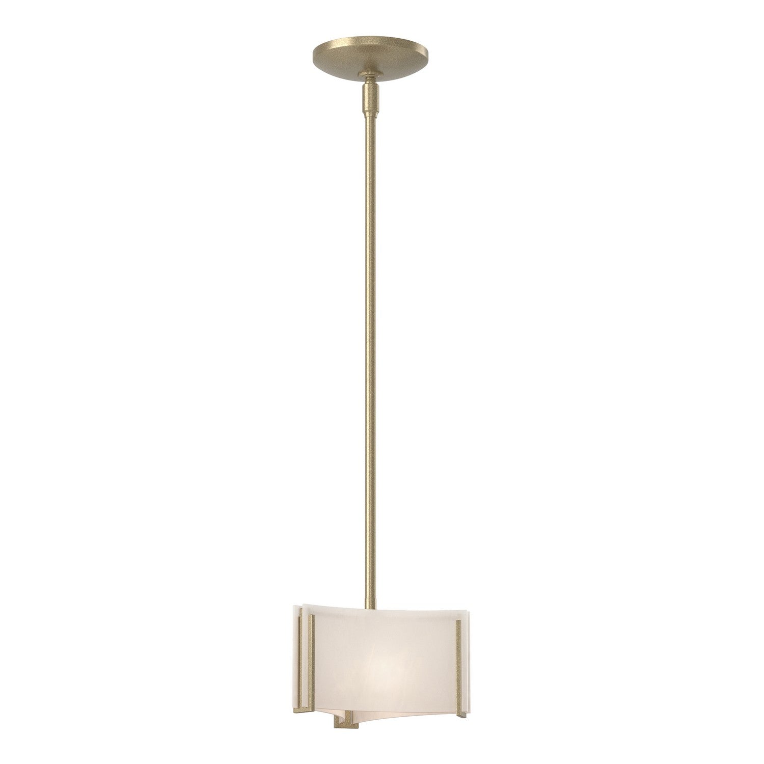 Hubbardton Forge - 188100-SKT-MULT-84-BB0156 - Exos Delta Mini Pendant - Exos Glass - Soft Gold
