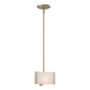 Hubbardton Forge - 188100-SKT-MULT-84-BB0156 - One Light Mini Pendant - Exos Glass - Soft Gold