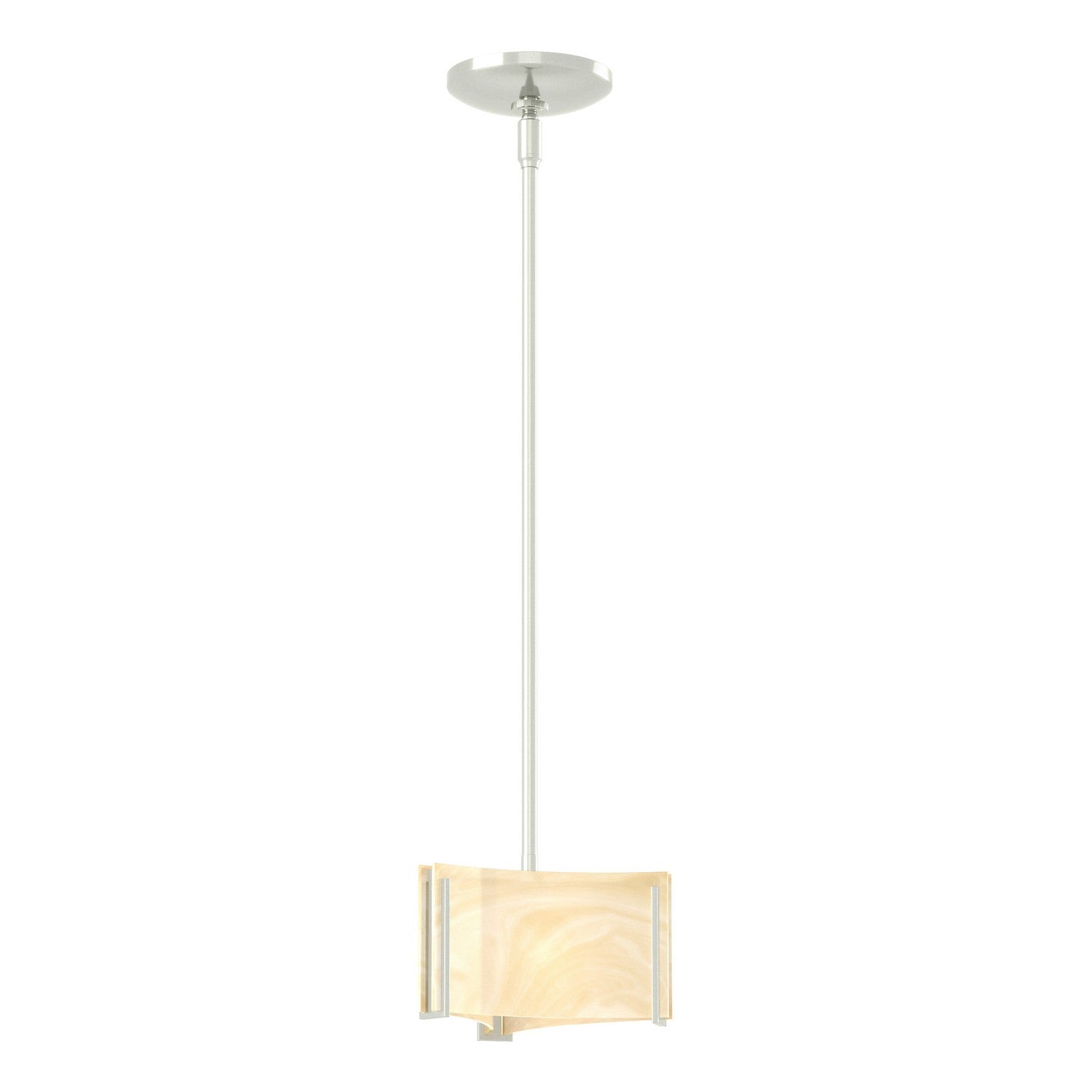 Hubbardton Forge - 188100-SKT-MULT-85-AA0156 - Exos Delta Mini Pendant - Exos Glass - Sterling