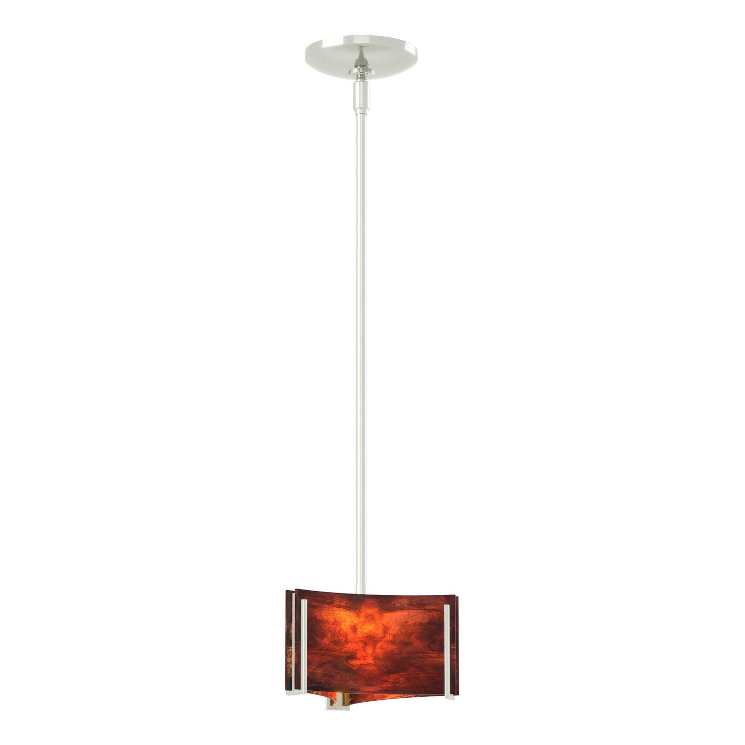 Hubbardton Forge - 188100-SKT-MULT-85-ZB0156 - One Light Mini Pendant - Exos Glass - Sterling